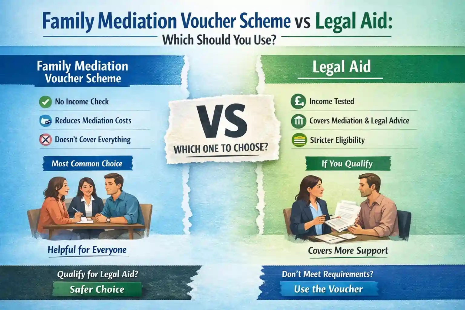 Family Mediation Voucher Scheme vs Legal Aid: Which Should You Use Hampshire?