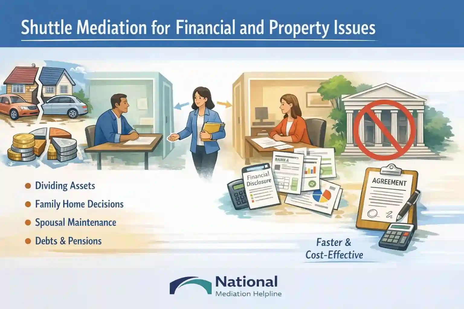 Shuttle Mediation for Financial and Property Issues Hampshire